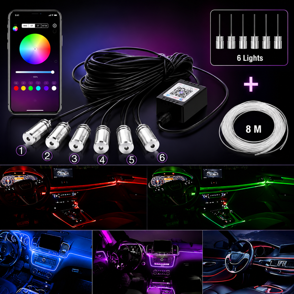 El Wire Car Interior Lights